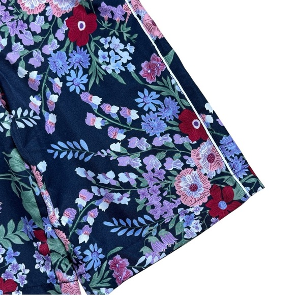 Janie & Jack Navy Merchant Marine Floral the Parkside Pants Girls 2T - Picture 3 of 8